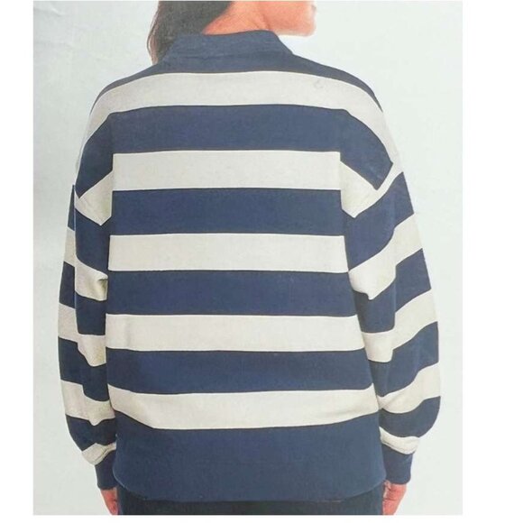 Champion Women's Blue & White Pullover Fleece Sweater | Various Sizes - Picture 4 of 4